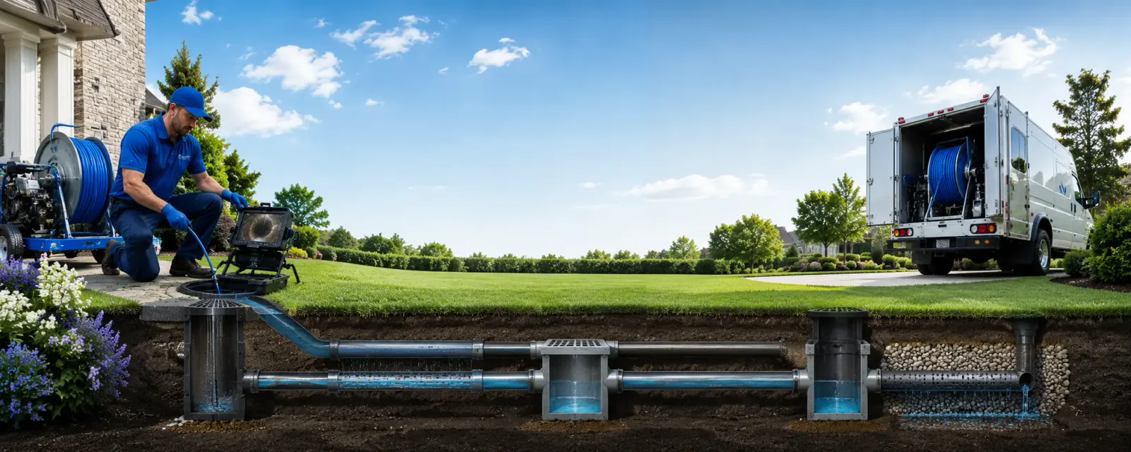 Outdoor drain cleaning information for State Line, PA